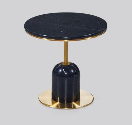 Round Living room Side table Black sofa table Luxury Coffee table Table