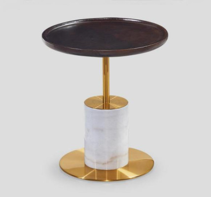 Designer White Coffee table Luxurious Side table Stylish Furniture Table