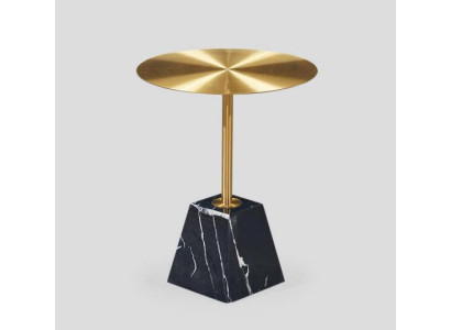Round Black Coffee table Luxury Living room Side tables Side table