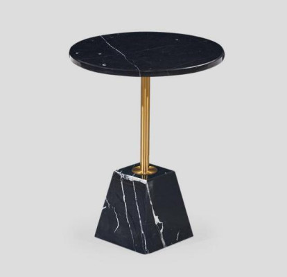 Round Black Coffee table Side table Designer Table Living room
