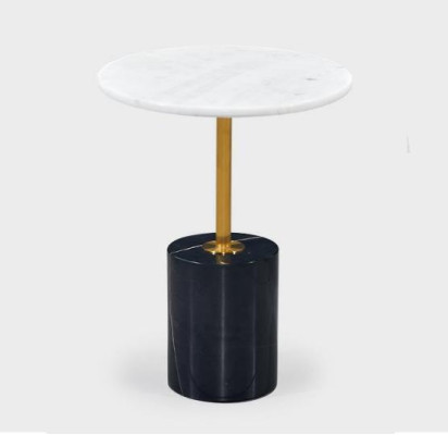 Luxurious Black Side table Living room Storage table Round Form new