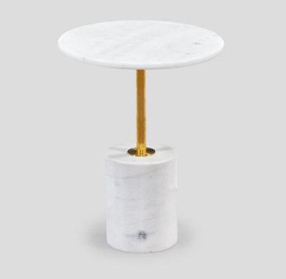 White Round Side table Coffee table Living room Tables Coffee tables Table
