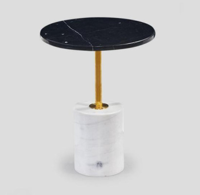 Black Round Side table Luxury Table Round Living room Coffee tables
