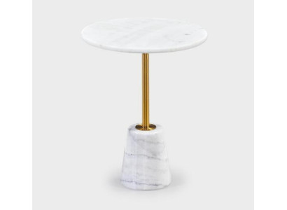 White Rundtsch Marble Tables Metal Furniture Side tables Designer Table