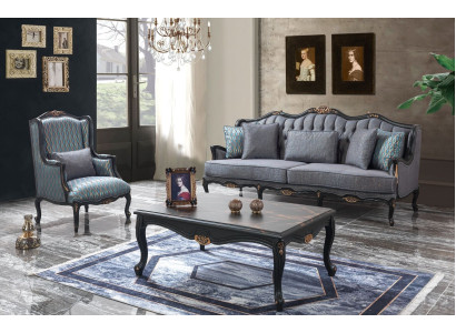 Sofa sofa set couch fabric sofa upholstered sofa gray chesterfield set
