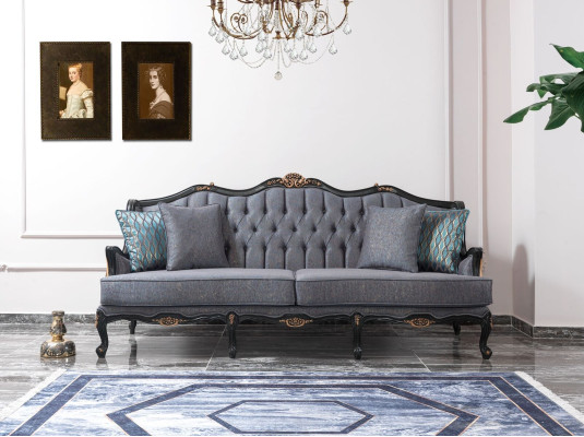 Sofa sofa set couch fabric sofa upholstered sofa gray chesterfield set