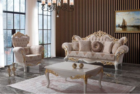 Luxury sofa set complete e couch set beige upholstered sofa fabric sofa sofa