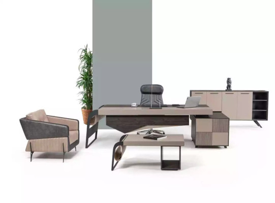 Office Luxury Furniture Office Furnishings Complete's Set Table Wardrobe 3pcs
