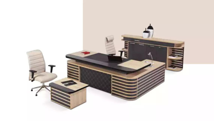 White Office furniture Study room furniture Complete's Set Office Modern Furniture