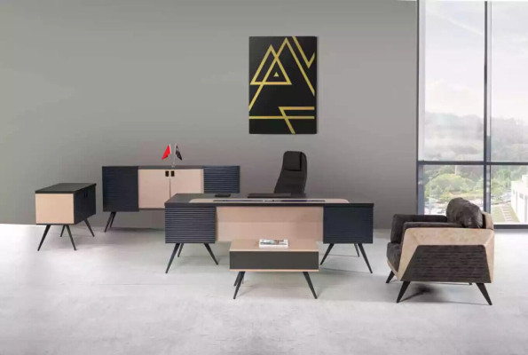 Modern Study room Set Luxury Office furniture Filing cabinet Desk