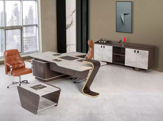 Desk LED Illuminated Design Table Office Furnishings Tables 250cm