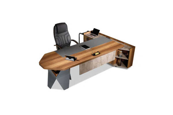 Office desk Desk Corner desk Work table Office Wood Brown