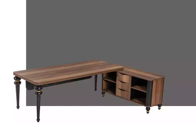 Large Wood Corner desk Study room furniture Chef Tables Wooden furniture