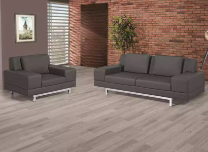 Gray sofa set three seater armchair sofa set study room sofas 3+1