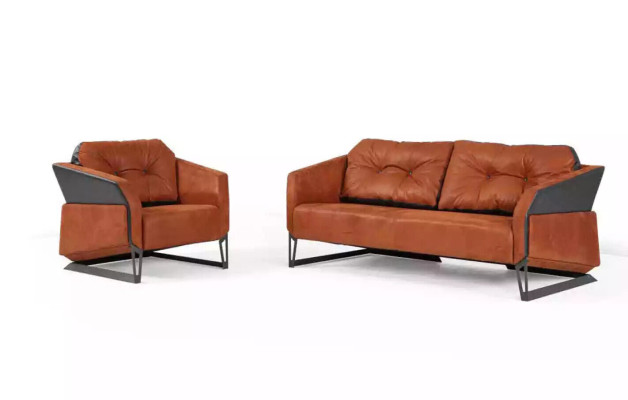 Modern Sofa set Study room furniture Three-seater Office Armchair Textile 3+1