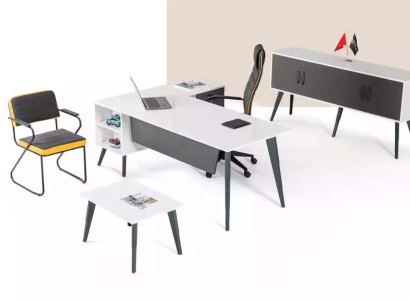 White Corner desk Office cabinet Coffee tables Office furniture Furnishings