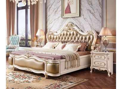 Classic r Luxury Bedroom Luxury Set 3-piece Bed + 2x Bedside tables new