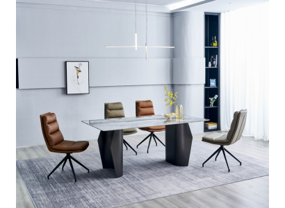 Dining room set dining table 6x chairs upholstered chairs designer luxury furniture