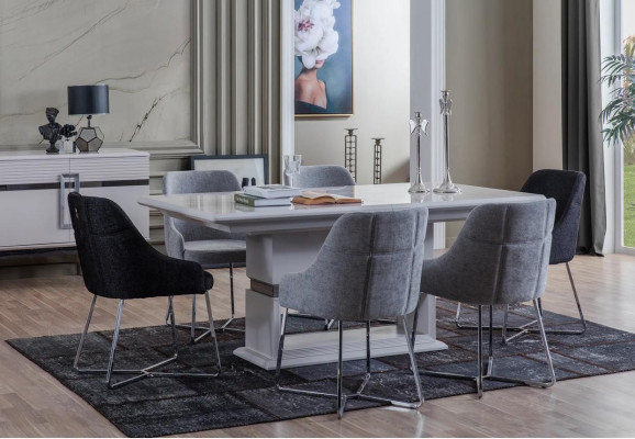 Exclusive Dining room Set Consists of 7 pieces. Dining table and 6x chairs new