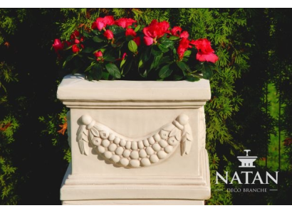 Flower basket flower box flowers vessel patio decoration statue figures garden