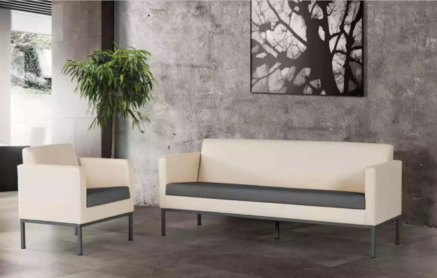 Office furniture Complete set Study room Seating group Sofa set 2-piece Modern