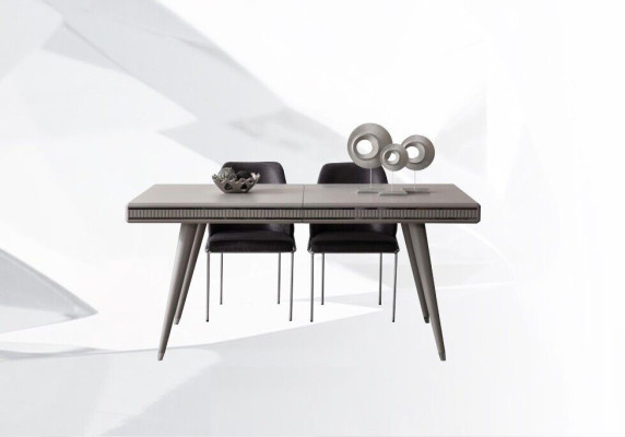 Dining room furniture Dining corner Dining table Dining set Dining table Chairs 9pcs Gray