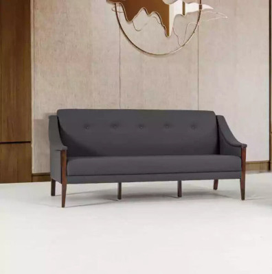 Dark gray designer sofa three-seater couch Upholstered furniture Office Furnishings