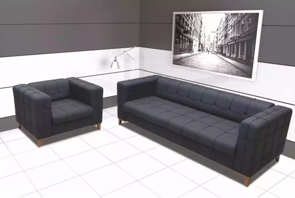 Modern three-seater luxury study room furniture stylish couch living room