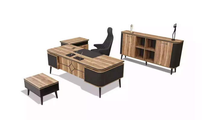 Wood Desk Study Office Furniture Designer Furniture 220x90 Table