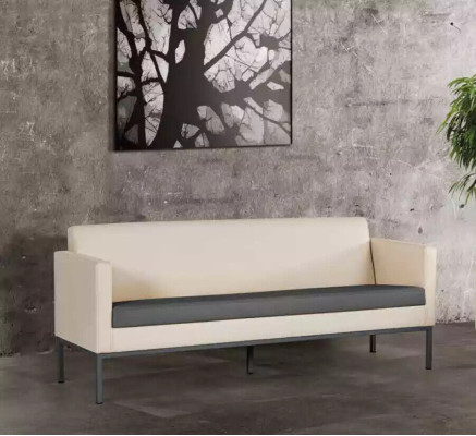 Office Furnishings Sofa Couch 3 Seater Study room Upholstered Sofa Textile Furniture