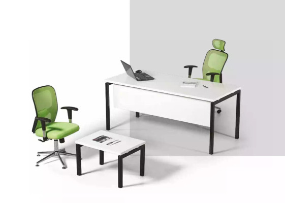 White Office Set 2 pcs Study room Office Furnishings Complete new Furniture