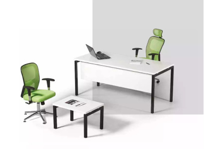 White Office Set 2 pcs Study room Office Furnishings Complete new Furniture