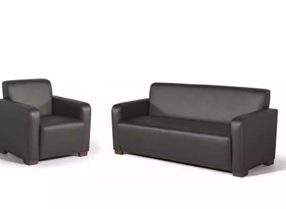 Black Armchair Office Furniture Modern Designer Seat Textile Study room