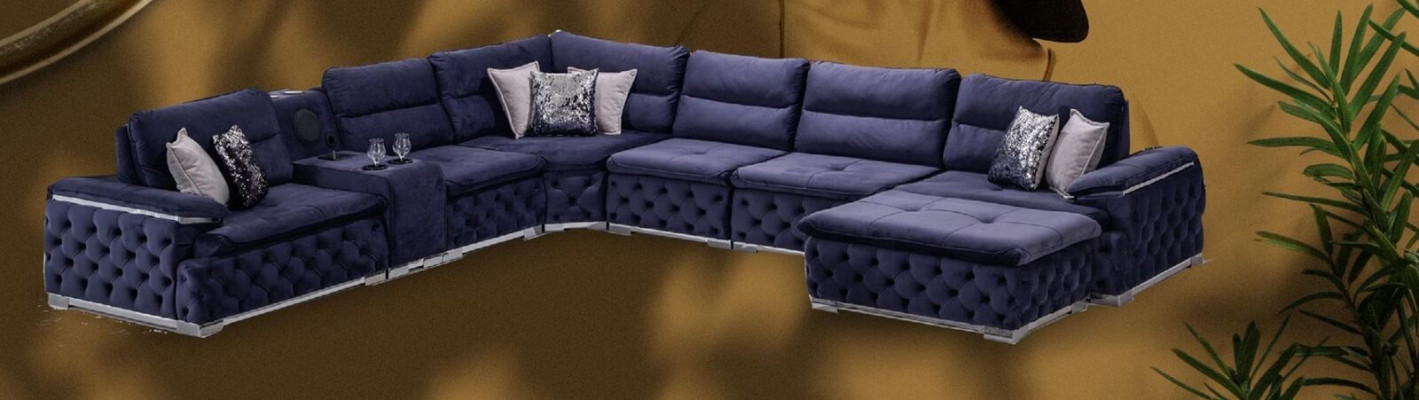 Corner sofa U-shape Chesterfield Sofa Living room Furniture Italian style