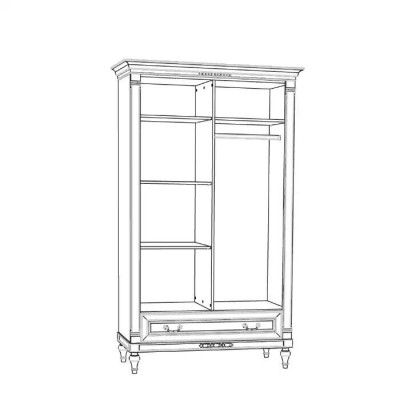 Wardrobe Bedroom Wardrobe Antique Style Baroque White Cabinets