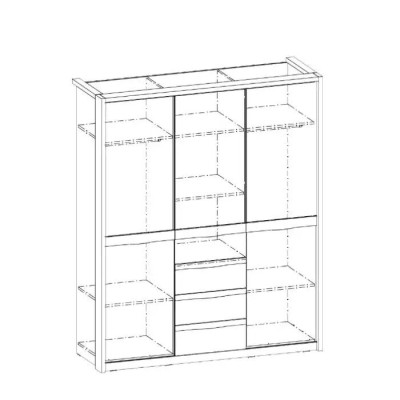 Wardrobe Bedroom Cabinets Wood Luxury Modern Wardrobe Design