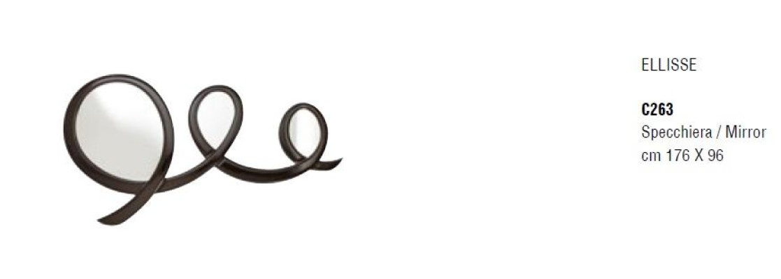 Classic r Designer Real Wood Frame Black Mirror Wall Mirror Furniture Italy