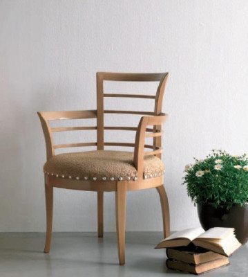 Chair Design Solid wood Armrests Luxury Armchair Dining room Living room Office Furniture