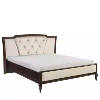 Bed from Wood Chesterfield Beds Double bed in the Bedroom Velvet Textile