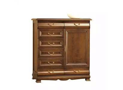 Drawers Oak Solid wood Chests of drawers Sideboard Chest of drawers Real wood Wardrobe