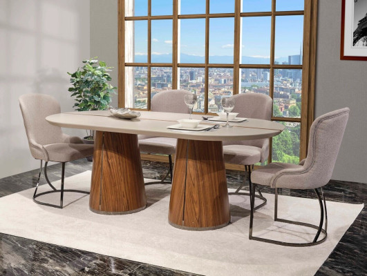Luxury Dining room Set Dining table 6x Chairs Designer Furniture 7 pcs Dining set Suite