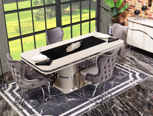 Design Dining room Group Table Chairs Wooden table Dining room Set 9 pieces.
