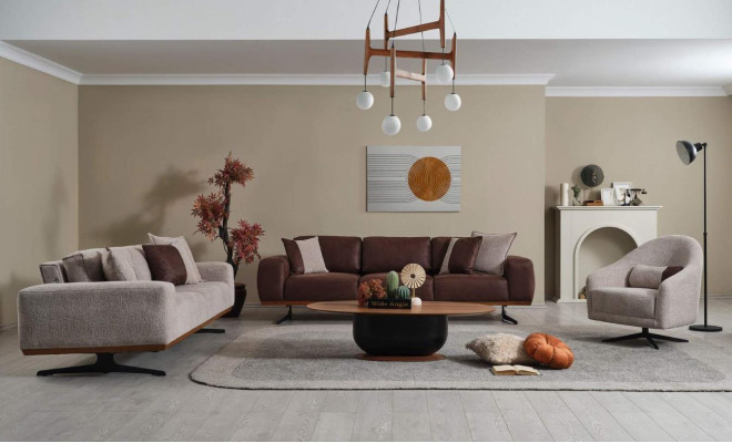 Luxury Sofa set 4+3+1 Seater Modern Furniture Couch Living room Sofa Set