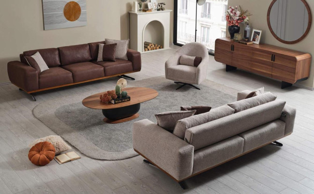 Luxury Sofa set 4+3+1 Seater Modern Furniture Couch Living room Sofa Set