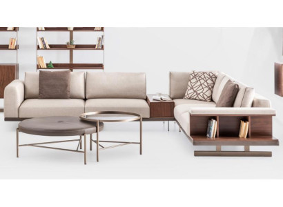 Beige fabric sofa Corner sofa Sofa L-shape Sofas Fabric Luxury Furniture Living room