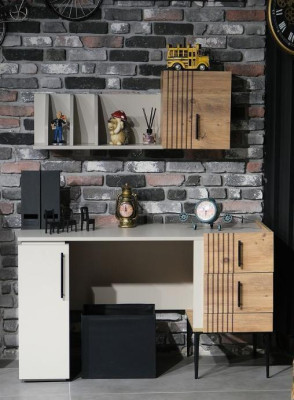 Stylish Office furniture Complete Set Shelf Desk Wood top quality new