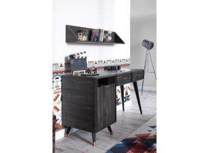 Modern Black Office Furniture Desk Shelf Wood Stylish Design new Modern Black Office Furniture Desk Shelf Wood Stylish Design new