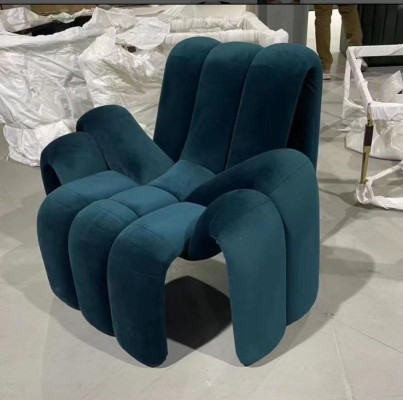 Stylish Armchair Green Couch 1 Seater modern luxurious Armchair Textile new