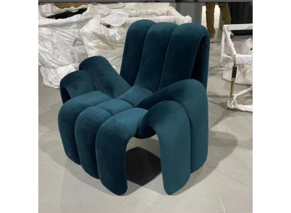 Stylish Armchair Green Couch 1 Seater modern luxurious Armchair Textile new