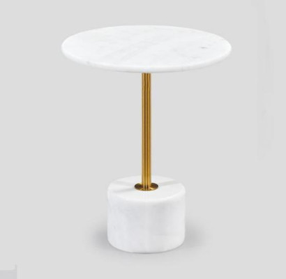 luxurious Coffee table Tables Round modern Marble White Side table new